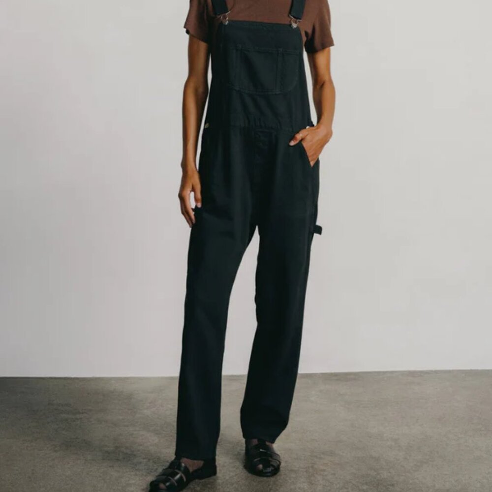 Ozma - Standard Overall, Tencel Bull Denim, Ink Black - Size M